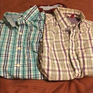 3 Lg men’s long selves button down